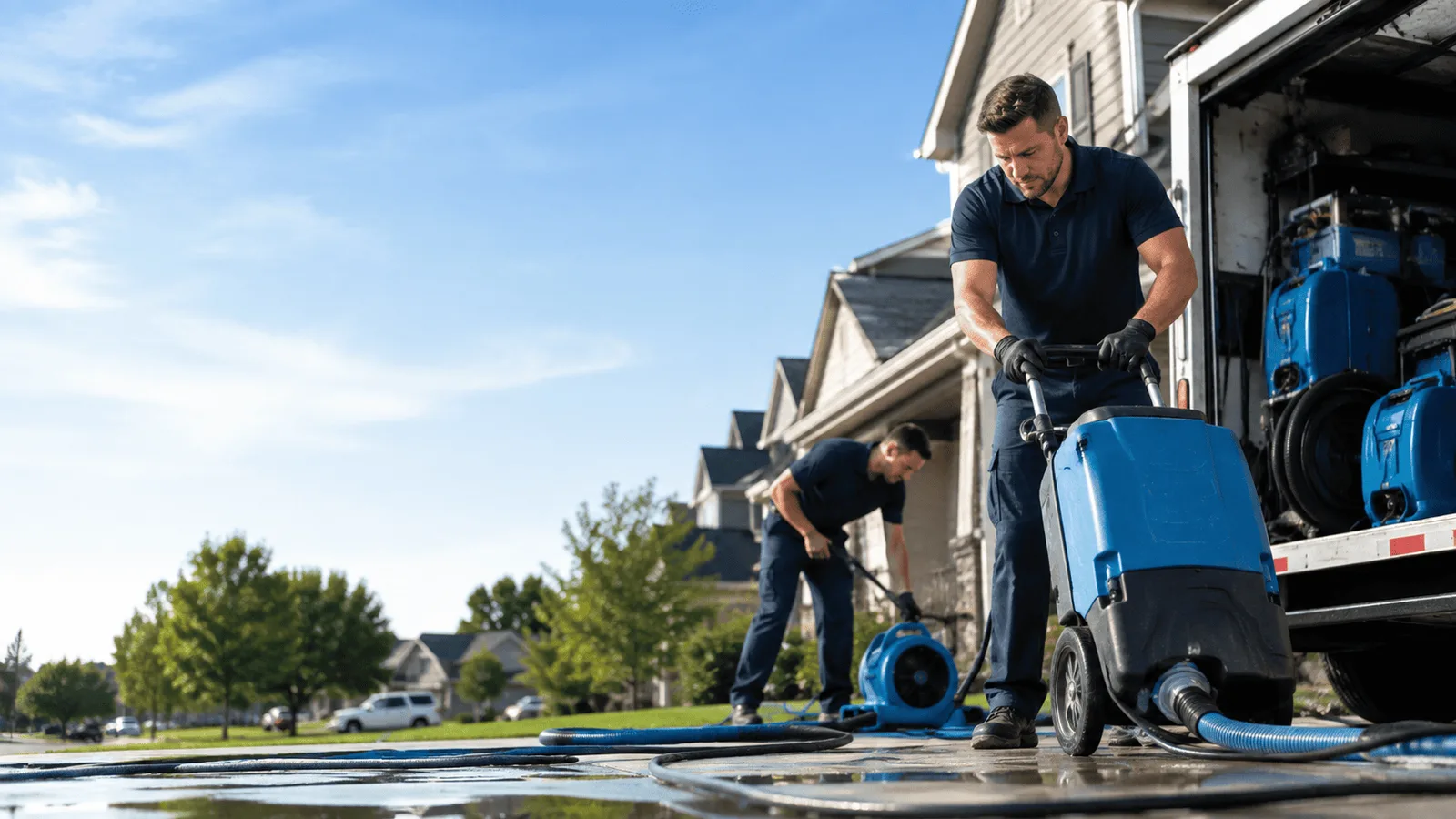 Dehumidification being performed in Santa Margarita, CA